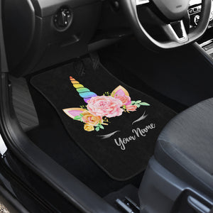 Personalized Unicorn Front Car Mats (Set Of 2)