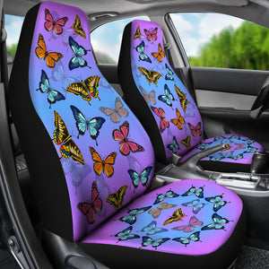 Colorful Butterflies Car Seat - Freedom Look