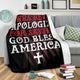 USA Independence Day - "God Bless America" American Holiday Blanket