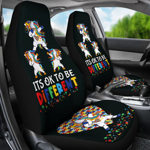 Autism Awareness Car Seat Covers Pair of 2 Protection Decoration