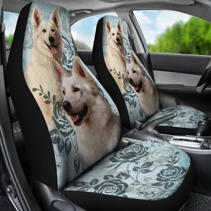Berger Blanc Suisse Dog Car Seat Covers (Set of 2)