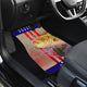 Fishing Angling Fish US Flag - Universal Front and Back Car Mats Gift (Set Of 2)