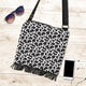 Cow Print Boho Crossbody Handbag Travel Bag