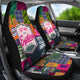 Camping Hiking Mountains - Pink Front Car Seat Covers (Set of 2)