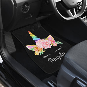 Angela Unicorn Front And Back Car Mats