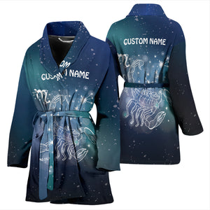 Scorpio Women's Personalized Bath Robe Sleepwear Wrapper Birthday Christmas Gift