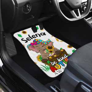 Autism Awareness Personalized Shark - Universal Front Car Mats Gift (Set Of 2)