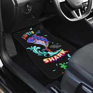 Autism Awareness Shark Black - Universal Front and Back Car Mats Gift (Set Of 2)