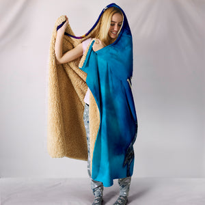 If It Feels Good Do It Hooded Blanket Wolf Howling At The Moon