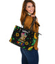Autism Awareness Elephant Sunflower - Personalized Large Tote Bag