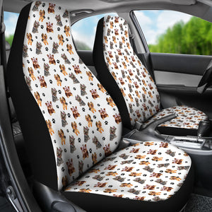 Yorkshire Terrier Dog Car Seat Covers (Set of 2)