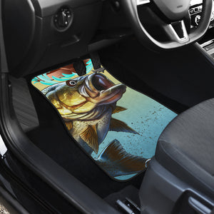 Fishing Big Fish - Universal Front Car Mats Gift (Set of 2)