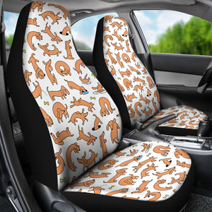 Dachshund Dog V1 Car Seat Covers (Set of 2)