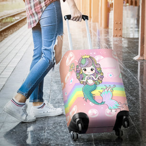 Mermaid Luggage Cover With A Name
