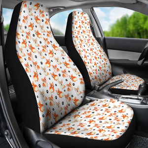 Welsh Corgi Dog Car Seat Covers (Set of 2)