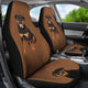 Brown Background Rottweiler Car Seat Cover