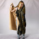 Lotus Gold Crafted Hooded Blanket