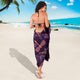 Purple Dragonflies Beach Sarong Lightweight Purple Dragonflies Sarong Scarf Blanket