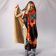 Cozy Barbecue Charcoals Plush Hooded Wearable Blanket