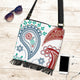 Pretty Wild Red Blue Paisley BOHO Crossbody Bag