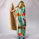 Wine & Caravan Camping Hooded Blanket - Green