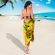 Sunflowers Butterfly Sarong Scarf Blanket, Butterfly Lover Gift, Pretty Butterfly Beach Wrap Cover Up