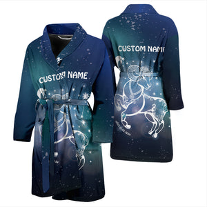 Aries Men's Personalized Bath Robe Sleepwear Wrapper Birthday Christmas Gift