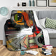 Colorful Art Cat Blanket Cozy Camping Picnic Portable Outdoor Blanket