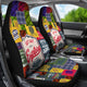 Camping Hiking Mountains - Red Front Car Seat Covers (Set of 2)