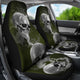 Sugar Skull Skeleton - Set of 2 Universal Front Car Seat Covers Protection