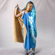 Peace Hippie Blue Hooded Blanket