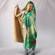 Swamp Lotus Dragonfly Hooded Blanket