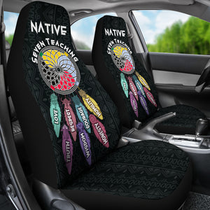 Native Seven Teaching Car Seat Covers Set of 2 Protection Decoration