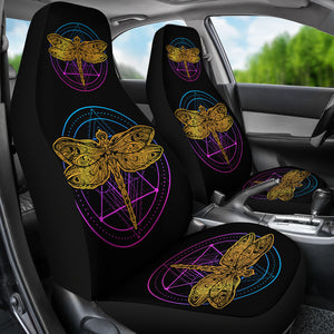 Golden Dragonfly Car Seat Covers - Freedom Look