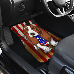 Basset Dog Hound - Universal Front and Back Car Mats Gift (Set of 2 or 4)