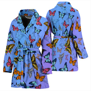 Colorful Butterfly Women's Bath Robe - Freedom Look