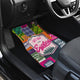 Camping Hiking Mountains - Pink Front and Back Car Mats (Set of 4)