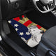 White Horse USA Flag - Universal Front and Back Car Mats Gift (Set of 2 or 4)