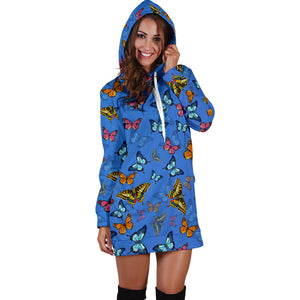 Colorful Butterflies Hoodie Dress - Freedom Look