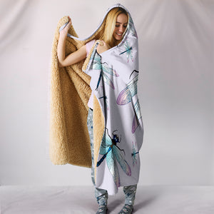 Mystical Dragonfly Hooded Blanket
