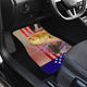 Fishing Angling Fish US Flag - Front and Back Car Mats Gift (Set of 2 or 4)