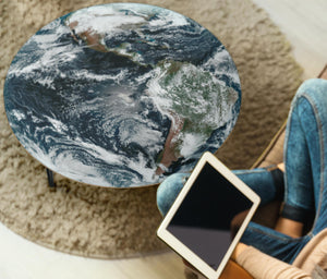 Earth: Storms Over America Round Coffee Table