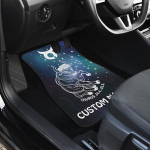 Personalized Taurus Horoscope Zodiac Front And Back Car Mats (Set Of 4)