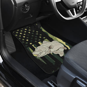 Fishing Camouflage - Universal Front and Back Car Mats Gift (Set of 2 or 4)