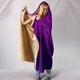 Purple Paisley Hooded Blanket