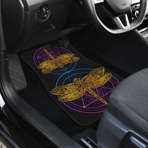 Dragonfly Front Car Mats, Dragonflies Car Floor Mats (Set Of 2) - Freedom Look