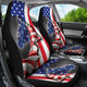 Horse USA Flag Car Seat Covers Set of 2 Protection Decoration