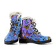 Colorful Butterflies Women's Faux Fur Leather Boots - Freedom Look