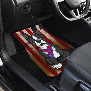 Boston Terrier Dog - Universal Front Car Mats Gift (Set of 2)