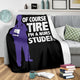 Tired Nursing Student - Nursing School Hard Work Saving Lives Jobs Blanket